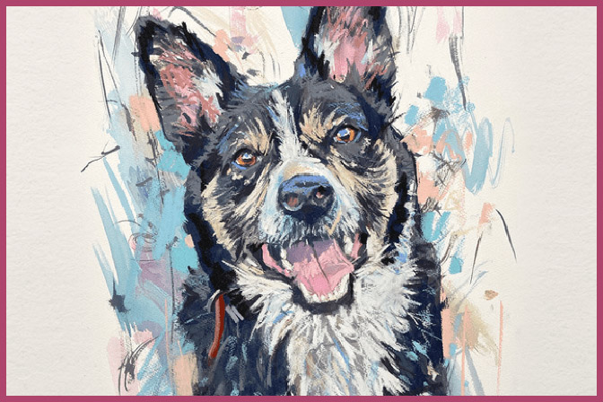 Dog of the Year painting